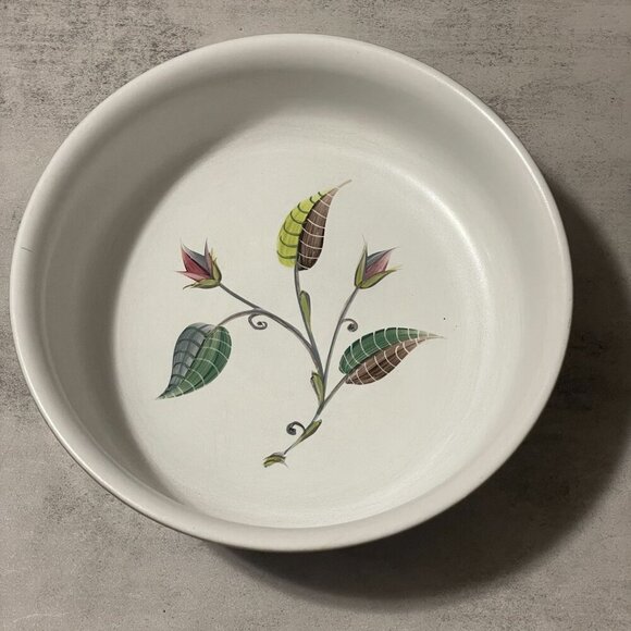 Vintage Denby Langley Spring 8.75 Stoneware Round Vegetable Serving Bowl c.1950 - Picture 2 of 6